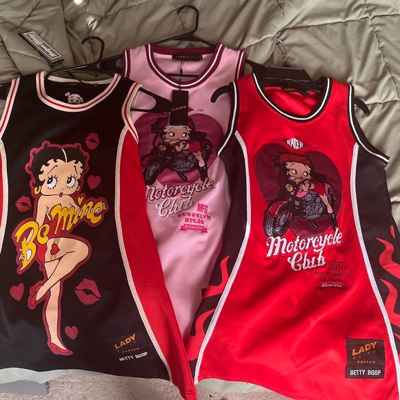Three Betty Boop Jersey Dresses - Picture 1 of 7